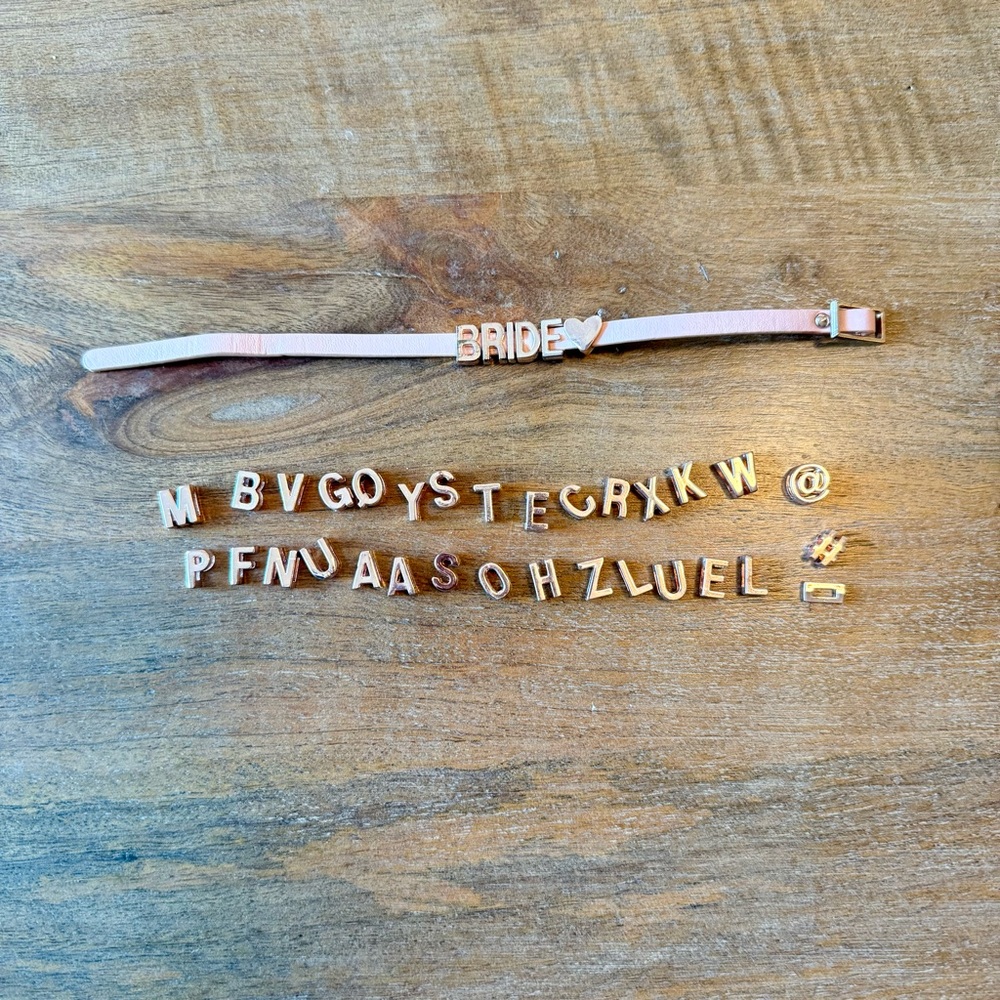 ⚡️3/$20 Make Your Own Pink Bracelet with Rose Gold Accents